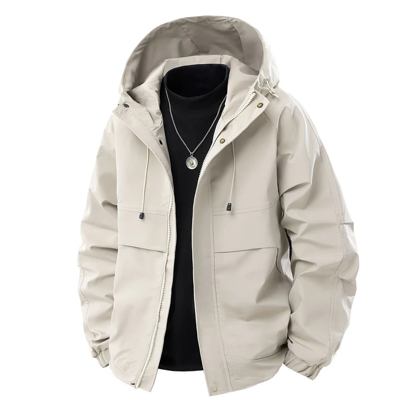 Herren Wasserabweisende urbane Parka‑Jacke mit verstellbarer Kapuze und Multifunktions‑Taschen Nord Taschen