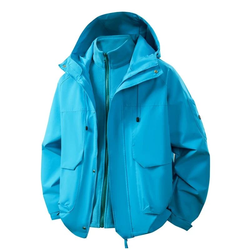 Unisex zweilagige Softshell-Parka mit herausnehmbarem Fleece-Innenlayer, Kapuze und Utility-Taschen Nord Taschen