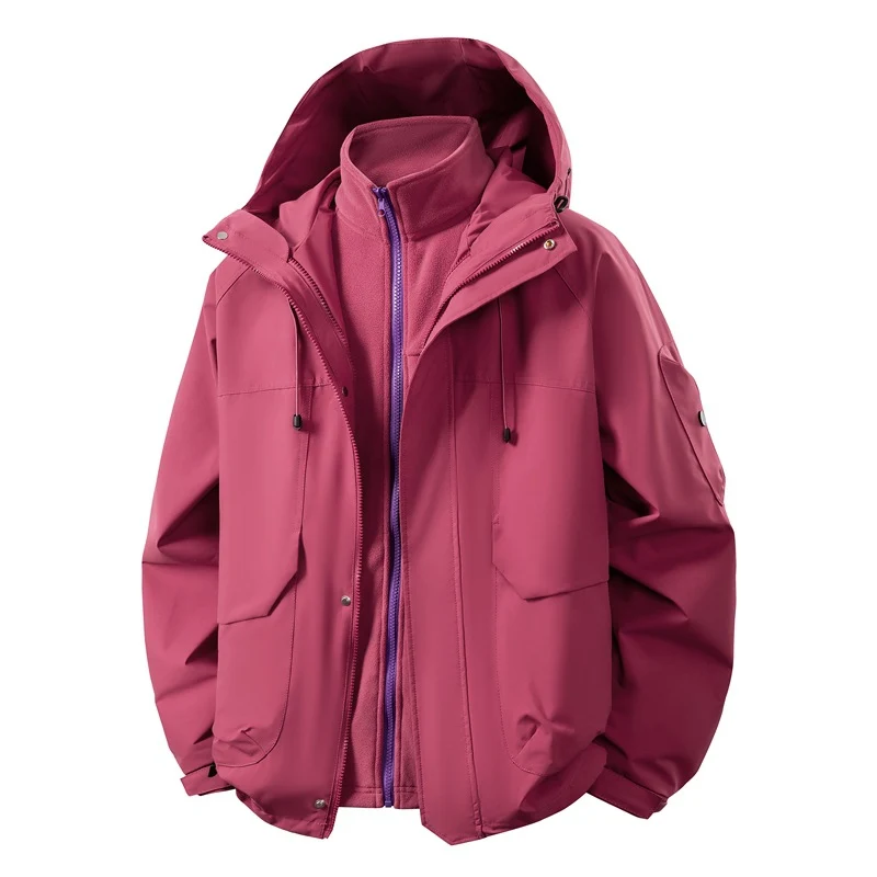 Unisex zweilagige Softshell-Parka mit herausnehmbarem Fleece-Innenlayer, Kapuze und Utility-Taschen Nord Taschen