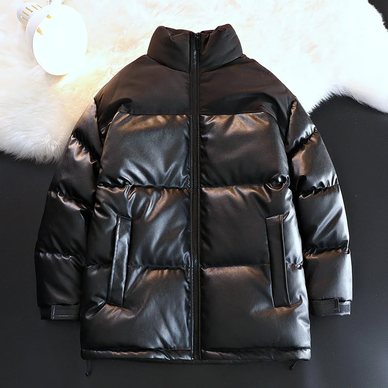 Unisex Wattierte Oversize-Steppjacke mit Stehkragen und verdecktem Reißverschluss Nord Taschen