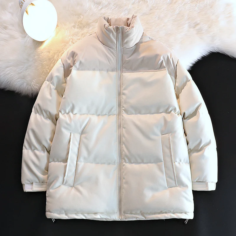 Unisex Wattierte Oversize-Steppjacke mit Stehkragen und verdecktem Reißverschluss Nord Taschen