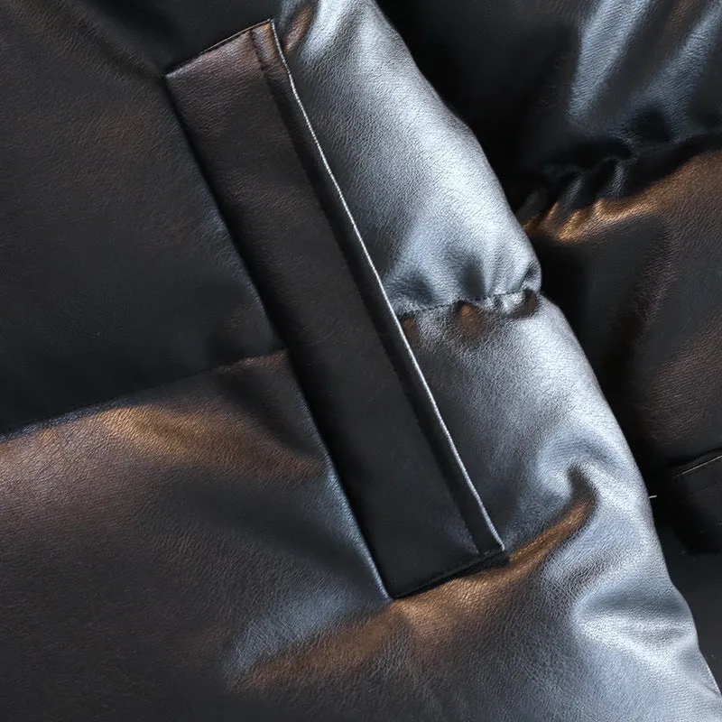 Unisex Wattierte Oversize-Steppjacke mit Stehkragen und verdecktem Reißverschluss Nord Taschen
