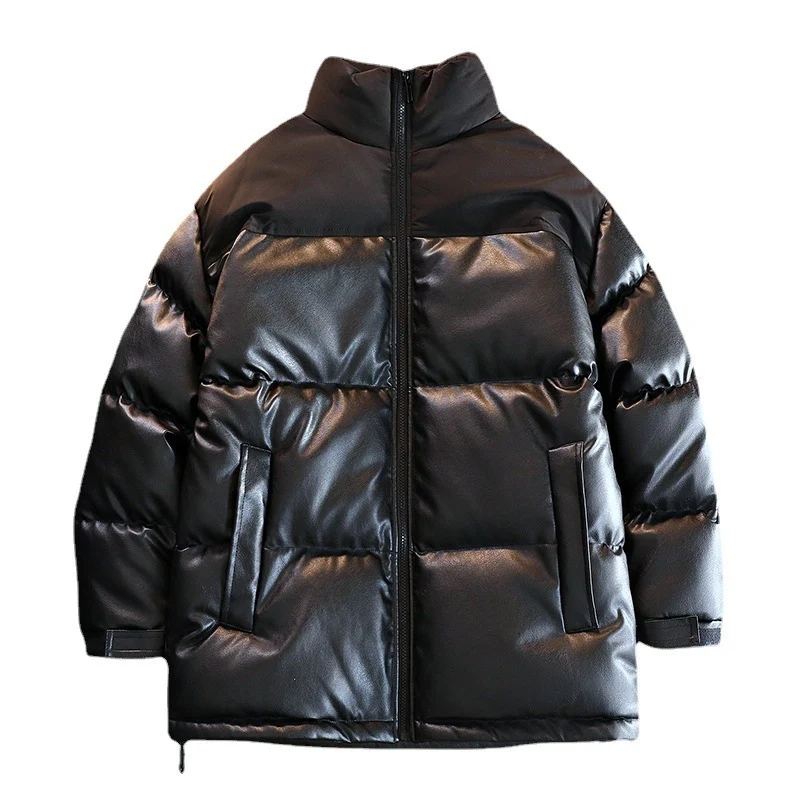 Unisex Wattierte Oversize-Steppjacke mit Stehkragen und verdecktem Reißverschluss Nord Taschen