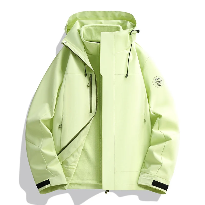 Unisex Wasserabweisende Softshelljacke mit Fleece-Innenfutter und Verstellbarer Kapuze Nord Taschen