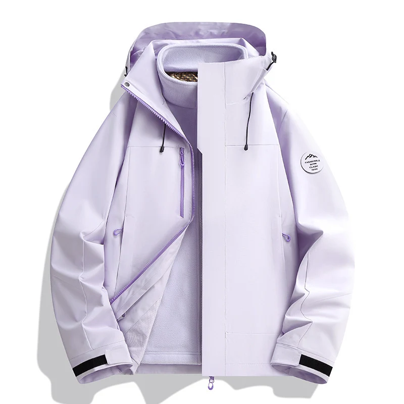 Unisex Wasserabweisende Softshelljacke mit Fleece-Innenfutter und Verstellbarer Kapuze Nord Taschen