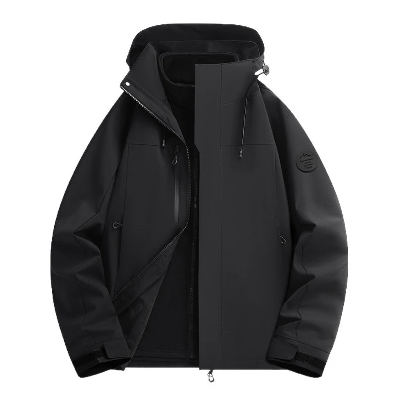 Unisex Wasserabweisende Softshelljacke mit Fleece-Innenfutter und Verstellbarer Kapuze Nord Taschen