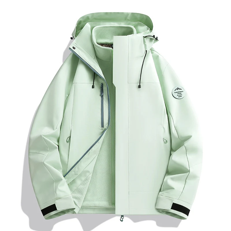 Unisex Wasserabweisende Softshelljacke mit Fleece-Innenfutter und Verstellbarer Kapuze Nord Taschen