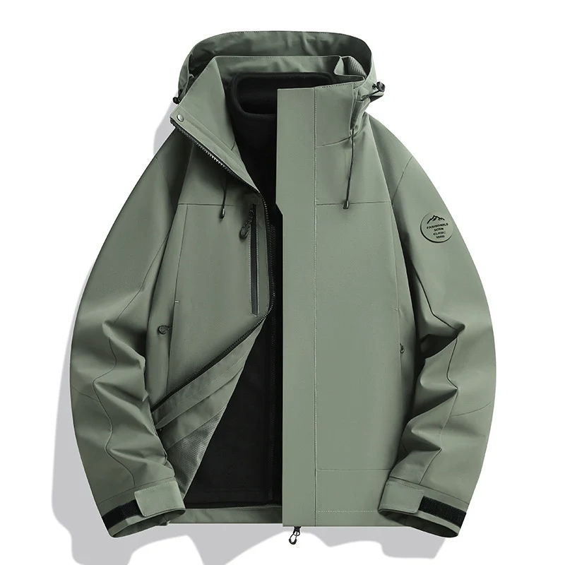 Unisex Wasserabweisende Softshelljacke mit Fleece-Innenfutter und Verstellbarer Kapuze Nord Taschen