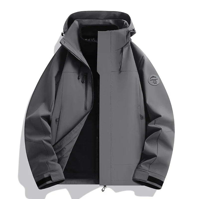 Unisex Wasserabweisende Softshelljacke mit Fleece-Innenfutter und Verstellbarer Kapuze Nord Taschen