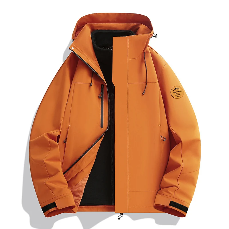 Unisex Wasserabweisende Softshelljacke mit Fleece-Innenfutter und Verstellbarer Kapuze Nord Taschen