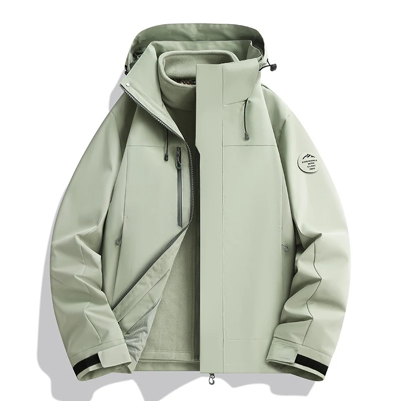 Unisex Wasserabweisende Softshelljacke mit Fleece-Innenfutter und Verstellbarer Kapuze Nord Taschen