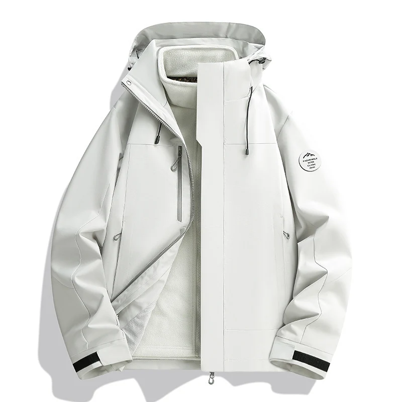 Unisex Wasserabweisende Softshelljacke mit Fleece-Innenfutter und Verstellbarer Kapuze Nord Taschen