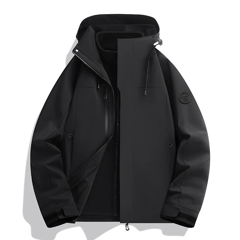 Unisex Wasserabweisende Softshelljacke mit Fleece-Innenfutter und Verstellbarer Kapuze Nord Taschen