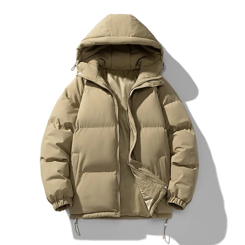 Unisex Gepolsterte Kapuzensteppjacke mit Thermoisolierung und verstellbarem Saum Nord Taschen