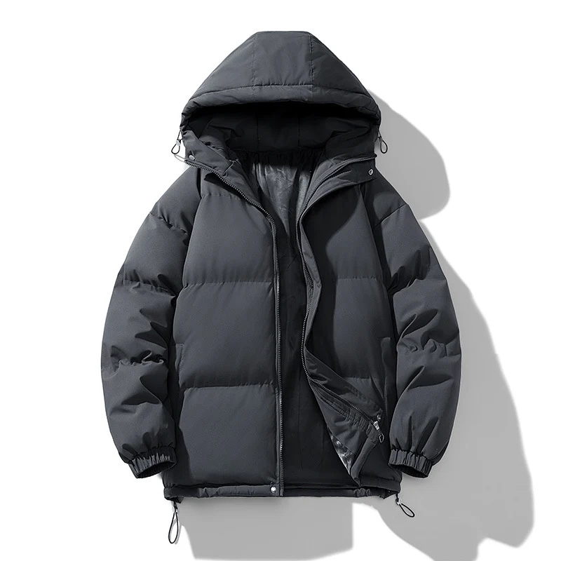 Unisex Gepolsterte Kapuzensteppjacke mit Thermoisolierung und verstellbarem Saum Nord Taschen