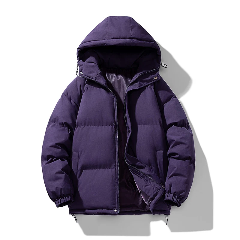 Unisex Gepolsterte Kapuzensteppjacke mit Thermoisolierung und verstellbarem Saum Nord Taschen