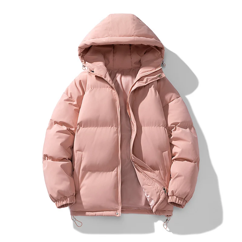 Unisex Gepolsterte Kapuzensteppjacke mit Thermoisolierung und verstellbarem Saum Nord Taschen