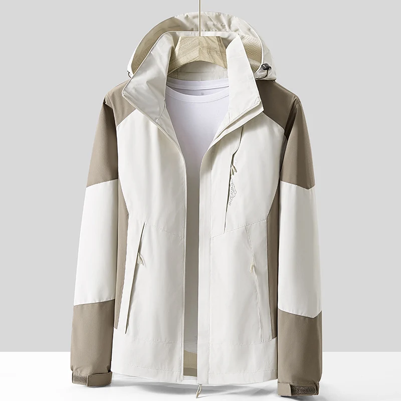 Unisex Atmungsaktive Softshell-Outdoorjacke im Colorblock-Design mit regulierbarer Kapuze und verdecktem Zweiwege-Reißverschluss Nord Taschen