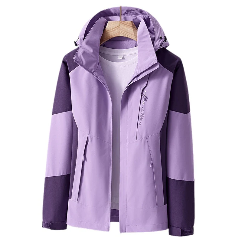 Unisex Atmungsaktive Softshell-Outdoorjacke im Colorblock-Design mit regulierbarer Kapuze und verdecktem Zweiwege-Reißverschluss Nord Taschen
