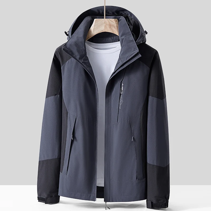Unisex Atmungsaktive Softshell-Outdoorjacke im Colorblock-Design mit regulierbarer Kapuze und verdecktem Zweiwege-Reißverschluss Nord Taschen