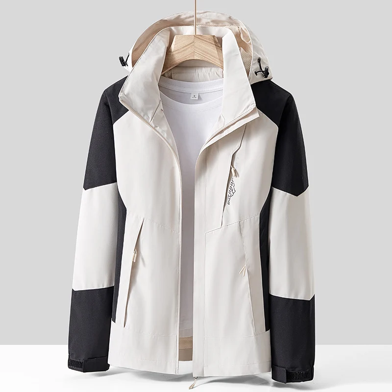 Unisex Atmungsaktive Softshell-Outdoorjacke im Colorblock-Design mit regulierbarer Kapuze und verdecktem Zweiwege-Reißverschluss Nord Taschen
