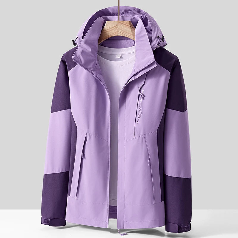Unisex Atmungsaktive Softshell-Outdoorjacke im Colorblock-Design mit regulierbarer Kapuze und verdecktem Zweiwege-Reißverschluss Nord Taschen