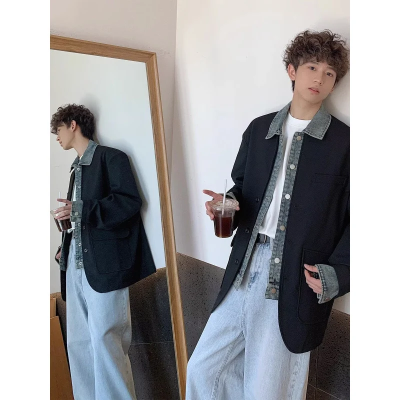Herren Oversized Sakkojacke mit aufgesetzten Pattentaschen Nord Taschen