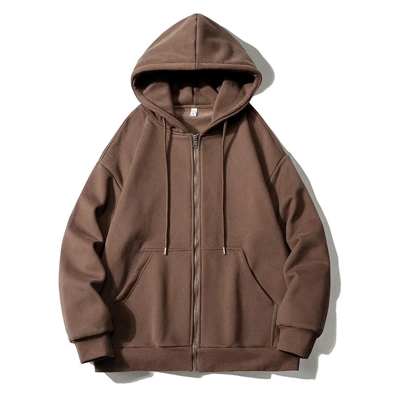 Herren Kapuzensweatjacke mit durchgehendem Reißverschluss, Oversize‑Schnitt und Raglanärmeln Nord Taschen