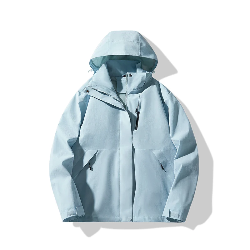 Herren Technische wasserdichte Kapuzen-Shelljacke im minimalistischen Urban-Look Nord Taschen