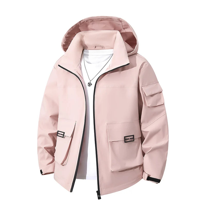 Herren Technische Utility-Kapuzenjacke mit Mehrfach-Pattentaschen und windabweisendem Softshell Nord Taschen