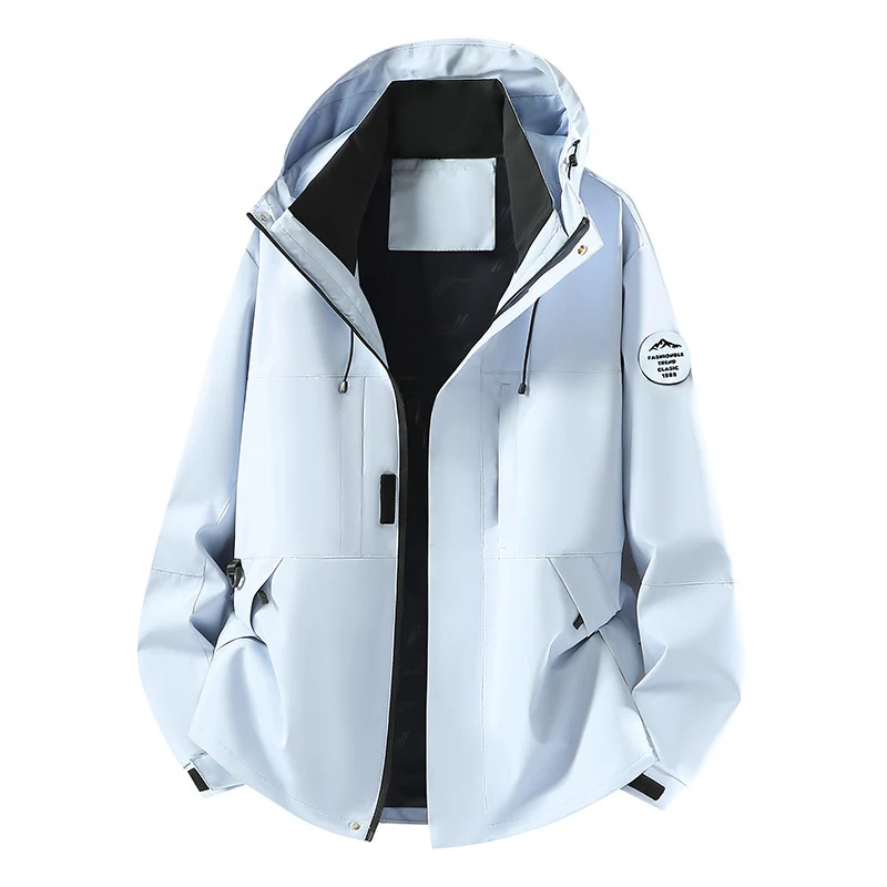 Herren Technische Softshell-Kapuzenjacke mit verdecktem Frontreißverschluss und Multifunktions-Taschen Nord Taschen