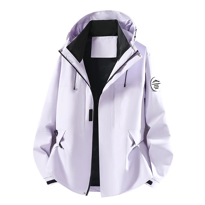 Herren Technische Softshell-Kapuzenjacke mit verdecktem Frontreißverschluss und Multifunktions-Taschen Nord Taschen