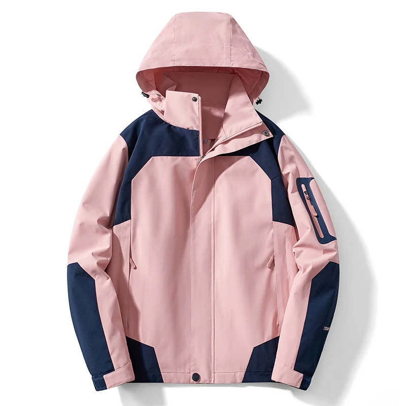 Herren technische Softshell-Kapuzenjacke mit Kontrastpaneelen und Reißverschluss-Ärmeltasche Nord Taschen