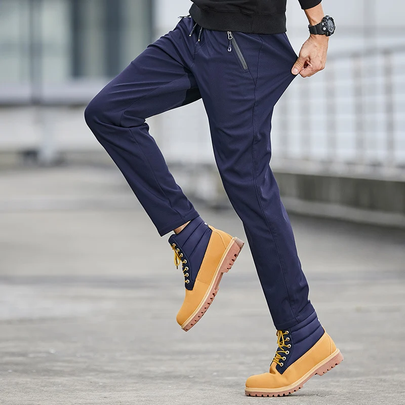Herren Technische Softshell-Jogginghose mit wasserabweisender Membran, Reißverschlusstaschen und elastischem Kordelbund Nord Taschen