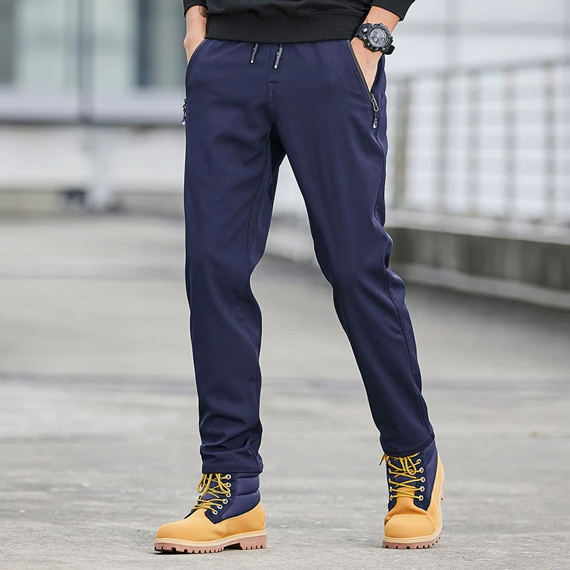 Herren Technische Softshell-Jogginghose mit wasserabweisender Membran, Reißverschlusstaschen und elastischem Kordelbund Nord Taschen
