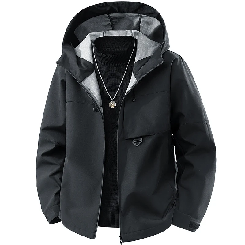 Herren technische Kapuzen-Softshelljacke mit verstellbarer Kapuze und Utility-Taschen Nord Taschen