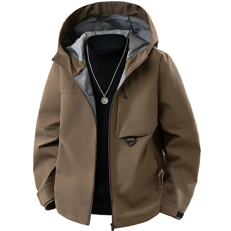 Herren technische Kapuzen-Softshelljacke mit verstellbarer Kapuze und Utility-Taschen Nord Taschen