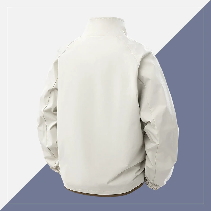 Herren Kurz geschnittene Softshell‑Utility‑Jacke mit Stehkragen und Pattentaschen Nord Taschen