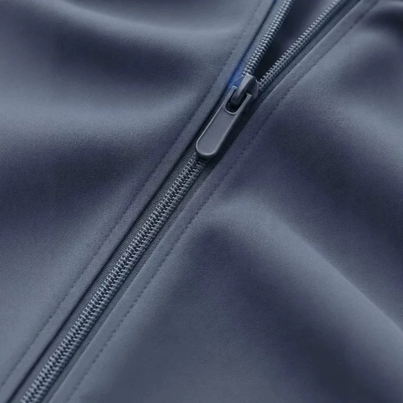 Herren Kapuzen-Blouson Leichter Windbreaker mit geripptem Saum und verdeckter Reißverschlussleiste Nord Taschen
