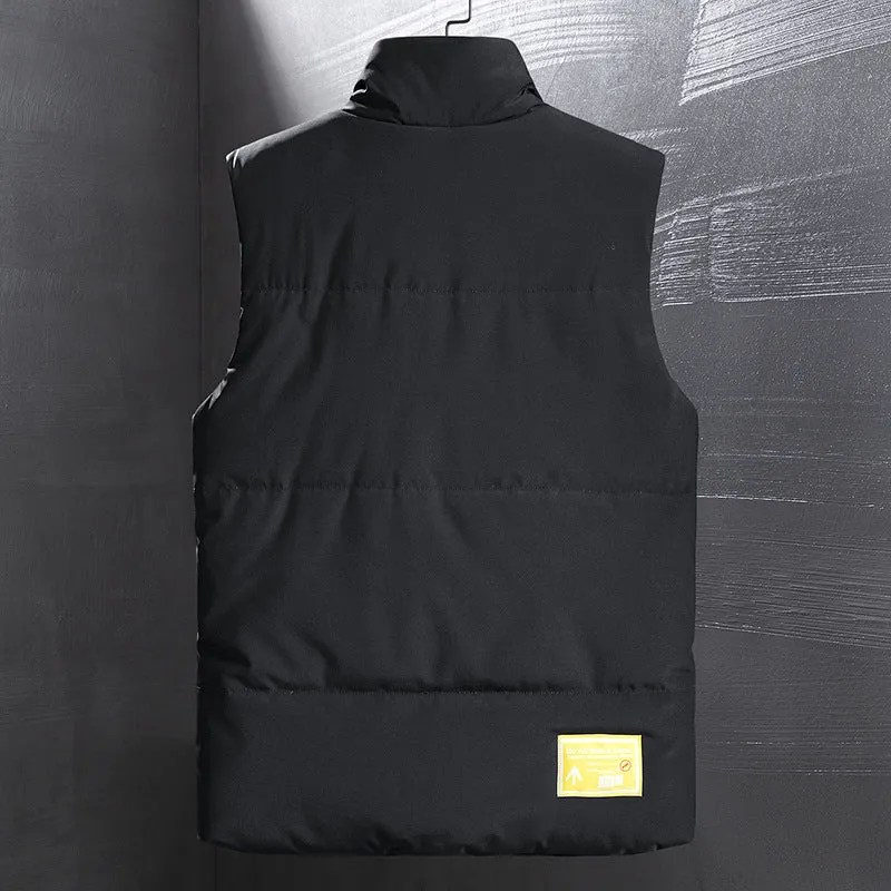 Herren Isolierte Outdoorweste mit hohem Stehkragen, Multifunktionstaschen und markanten Webbändern Nord Taschen
