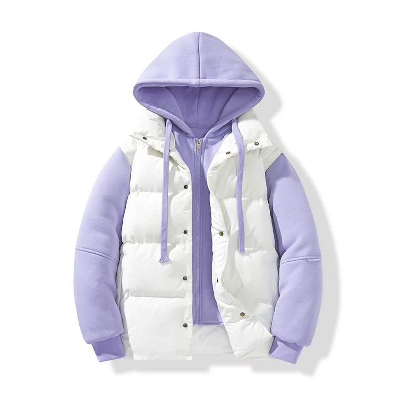 Herren Hybrid-Steppjacke mit integrierter Kapuzen-Fleeceinnenschicht Nord Taschen