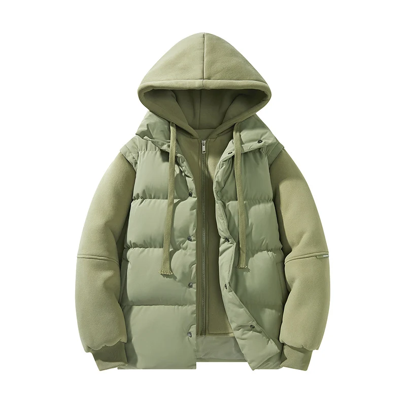 Herren Hybrid-Steppjacke mit integrierter Kapuzen-Fleeceinnenschicht Nord Taschen