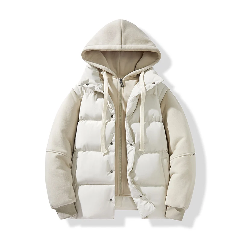 Herren Hybrid-Steppjacke mit integrierter Kapuzen-Fleeceinnenschicht Nord Taschen