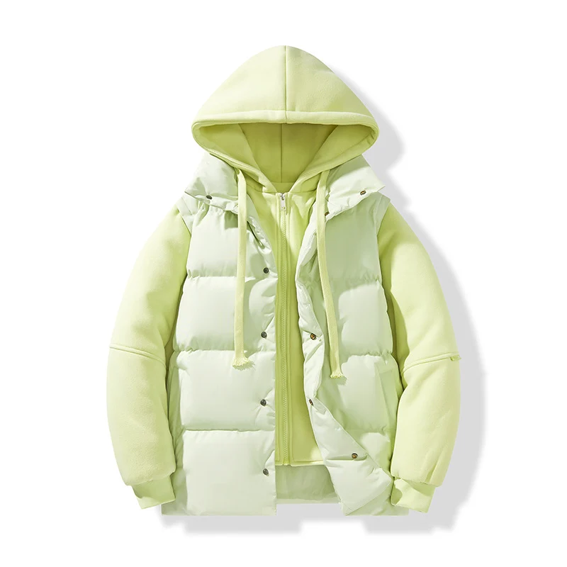Herren Hybrid-Steppjacke mit integrierter Kapuzen-Fleeceinnenschicht Nord Taschen