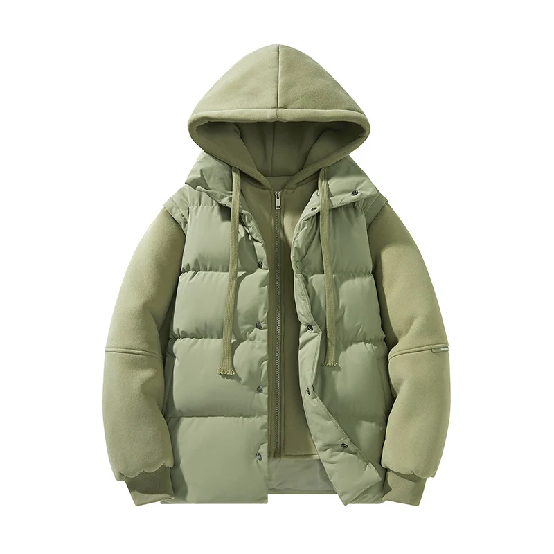 Herren Hybrid-Steppjacke mit integrierter Kapuzen-Fleeceinnenschicht Nord Taschen