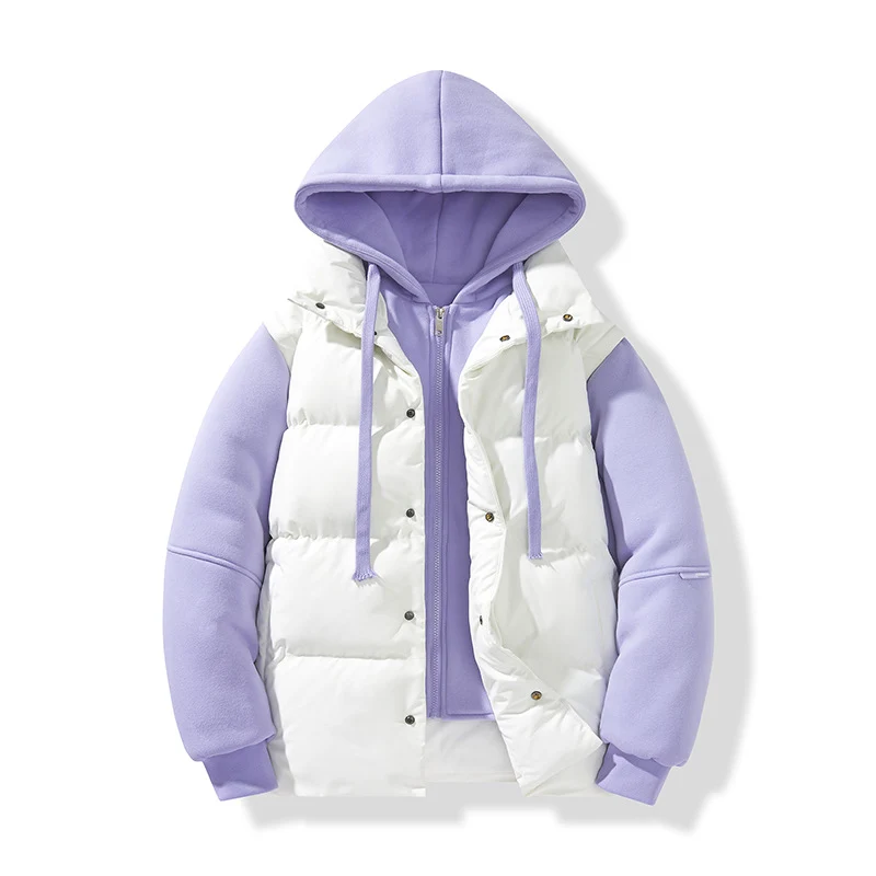Herren Hybrid-Steppjacke mit integrierter Kapuzen-Fleeceinnenschicht Nord Taschen