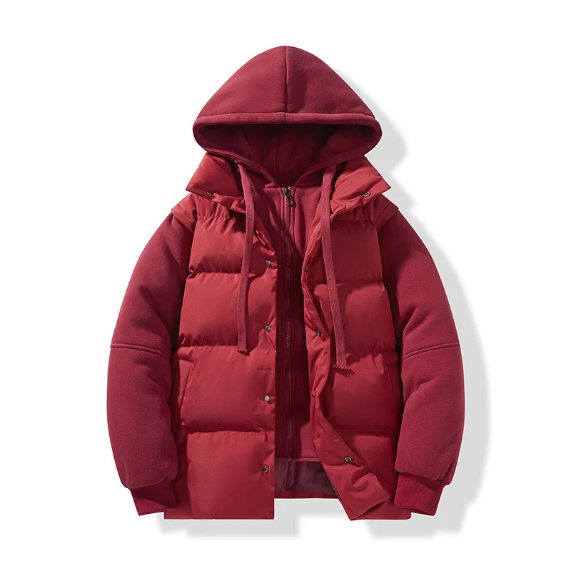 Herren Hybrid-Steppjacke mit integrierter Kapuzen-Fleeceinnenschicht Nord Taschen