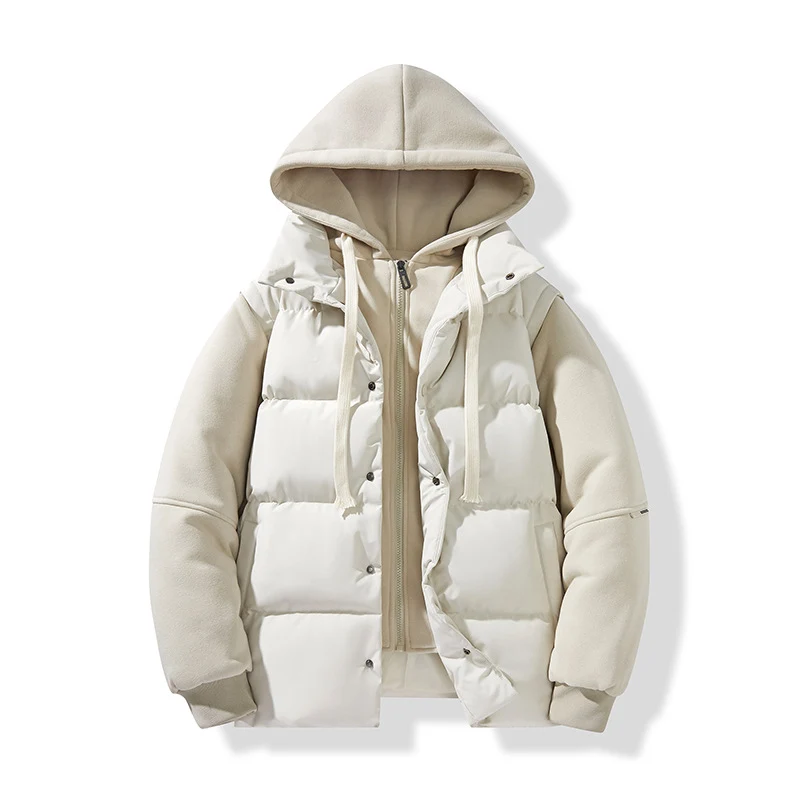 Herren Hybrid-Steppjacke mit integrierter Kapuzen-Fleeceinnenschicht Nord Taschen