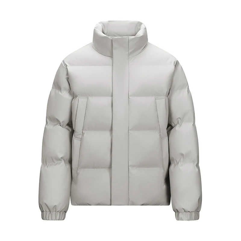 Herren Gepolsterte Steppjacke mit hohem Stehkragen und verdeckter Reißverschluss Nord Taschen