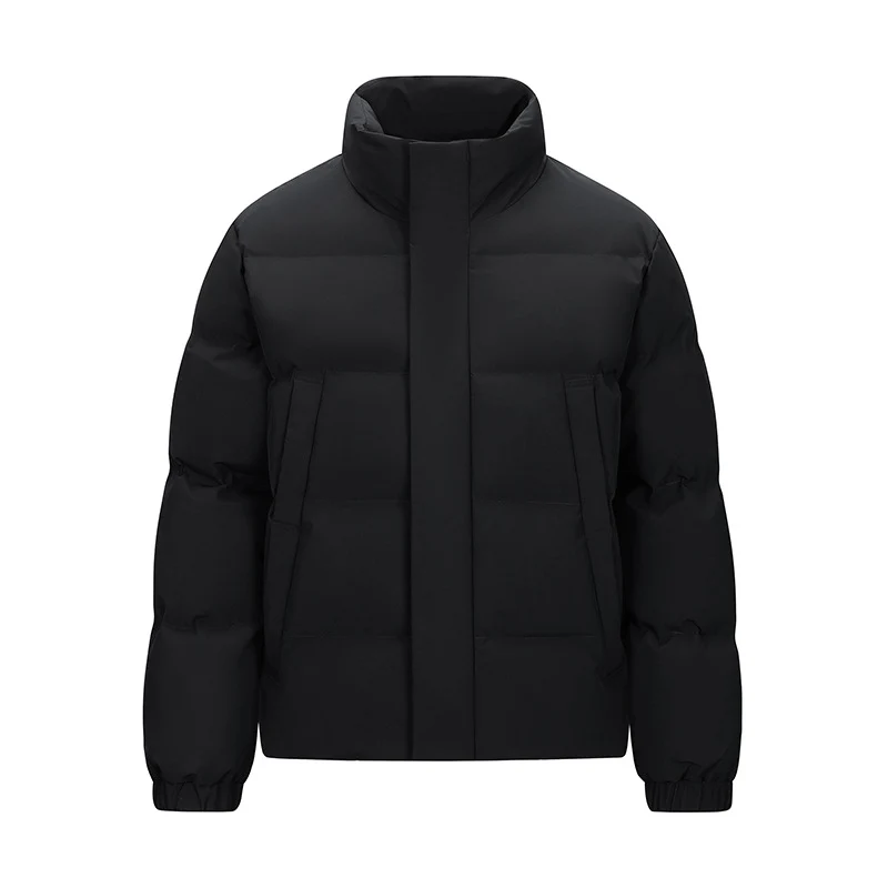 Herren Gepolsterte Steppjacke mit hohem Stehkragen und verdeckter Reißverschluss Nord Taschen